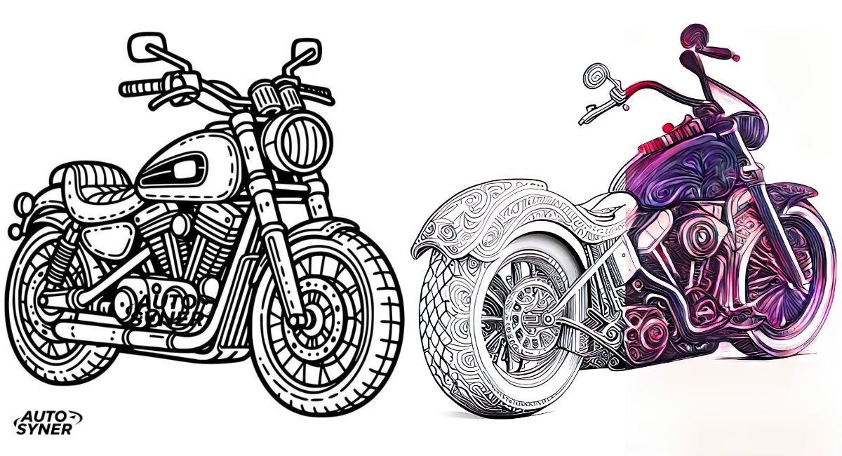 Rev Up Your Creativity with Motorcycle Coloring Pages