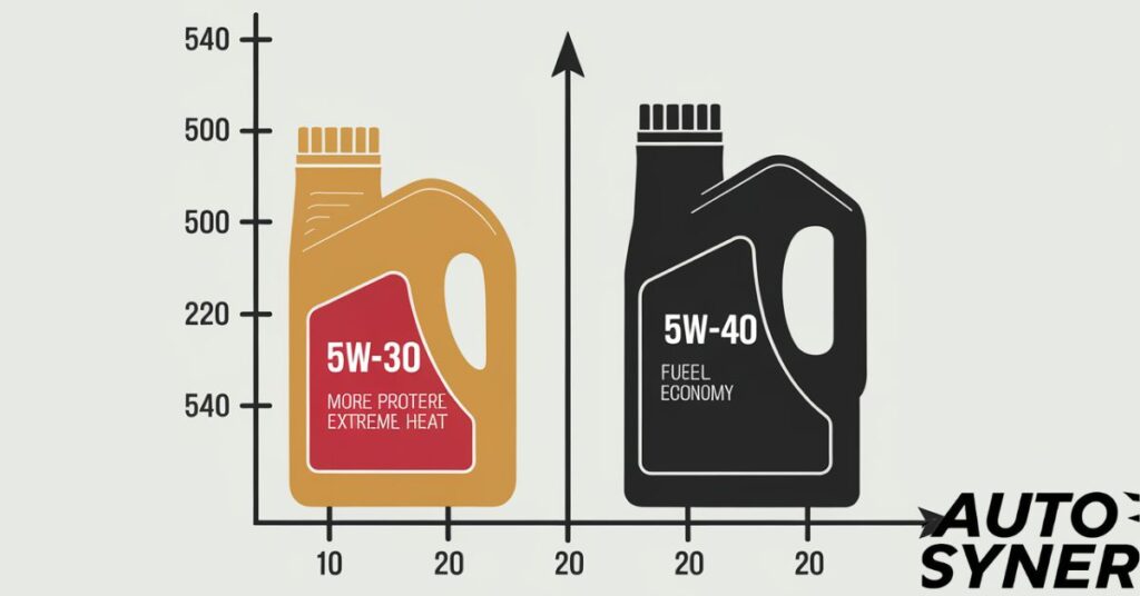 Direct Comparison: 5W-30 vs 5W-40